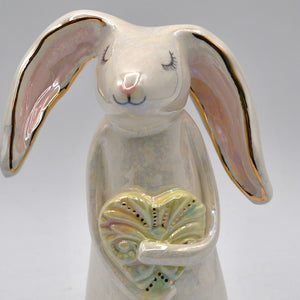 Bunny with Yellow Pastel Heart  #04