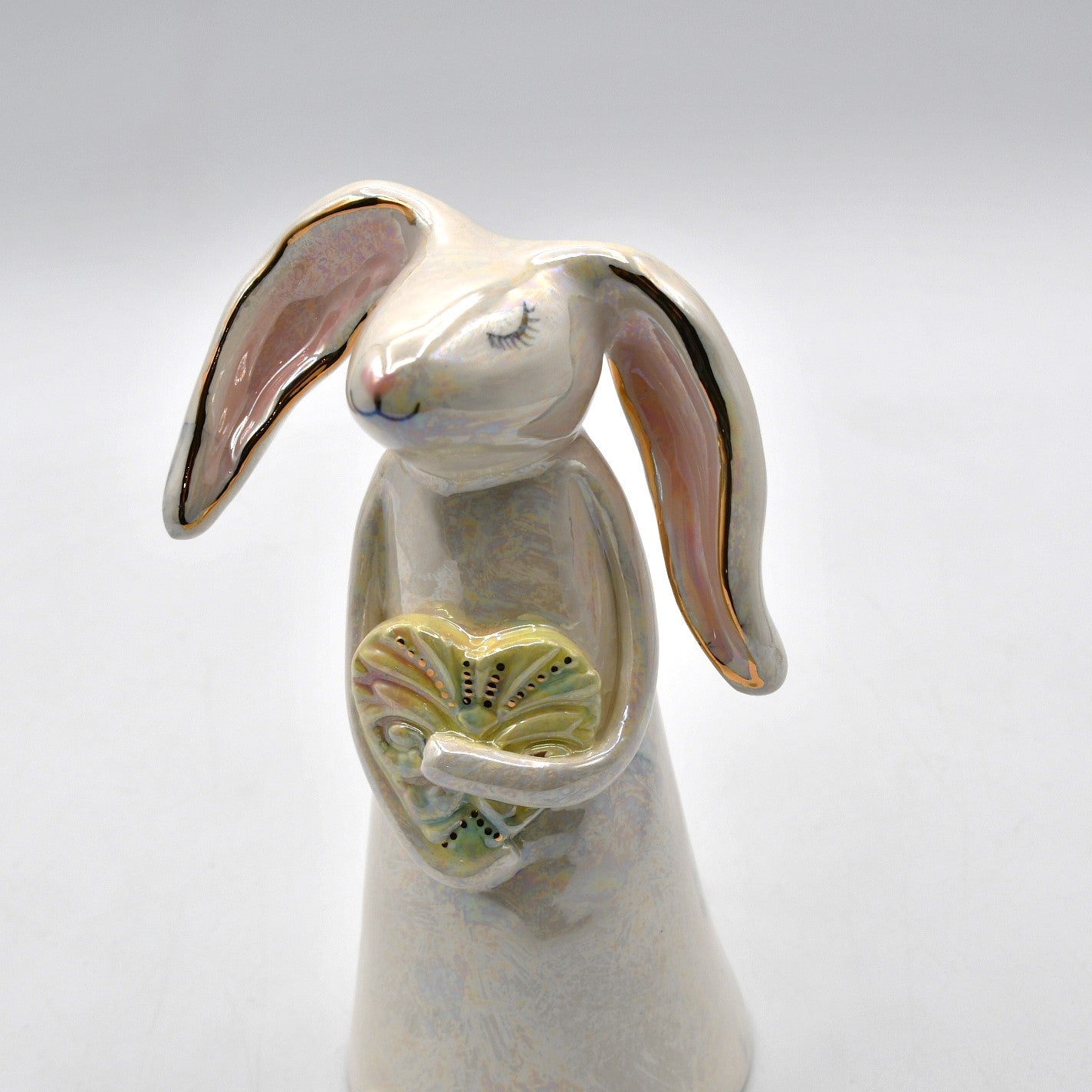 Bunny with Yellow Pastel Heart  #04