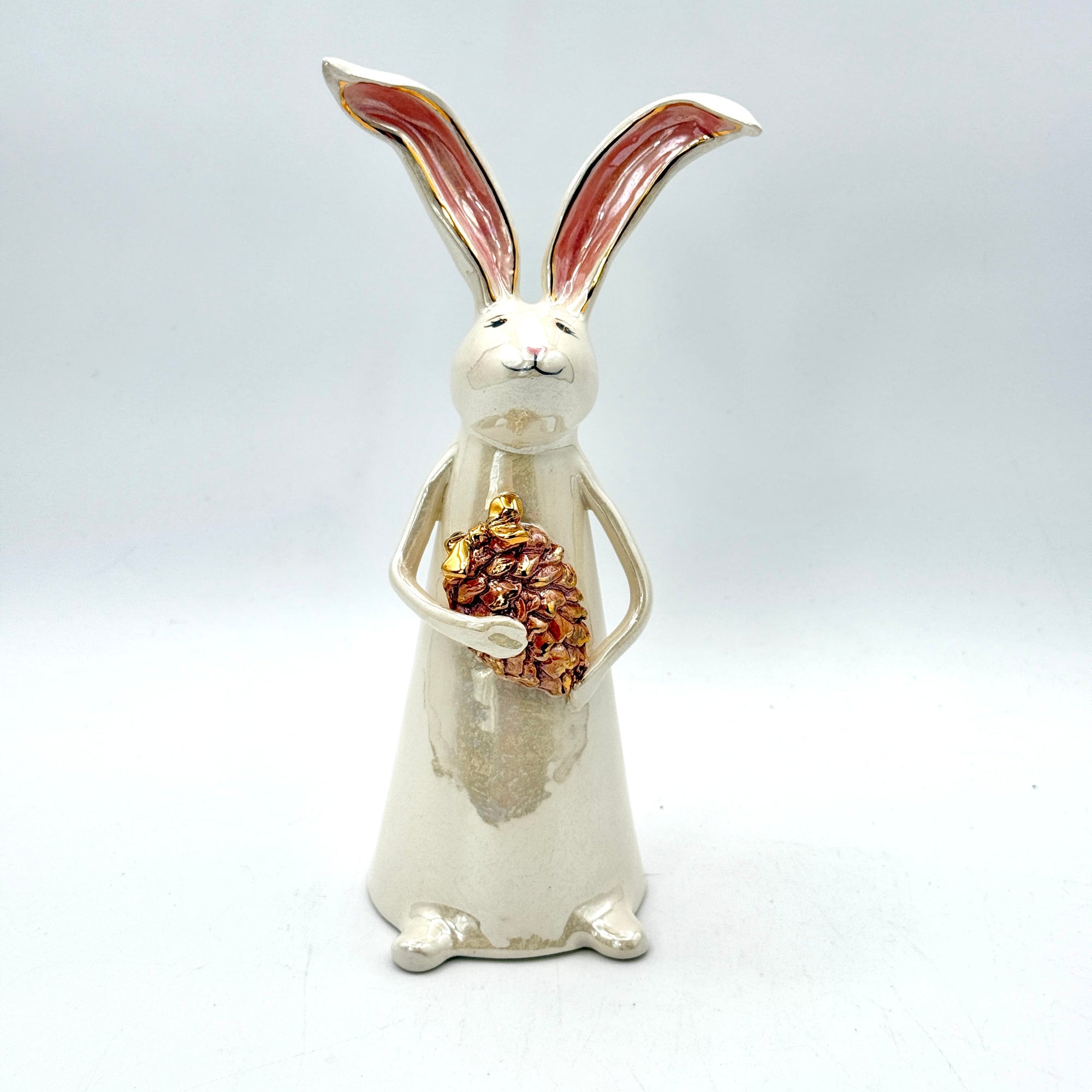 Hand-Sculpted Bunny with Pinecone — Fall Limited Edition #32