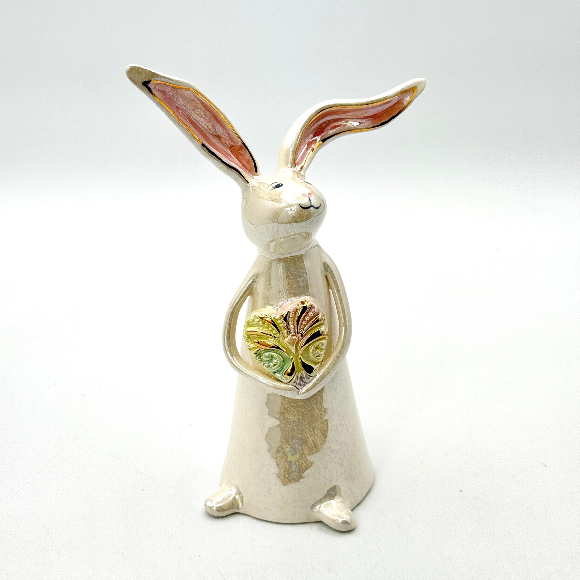 Hand-Sculpted Bunny with Yellow Heart — Fall Limited Edition #38