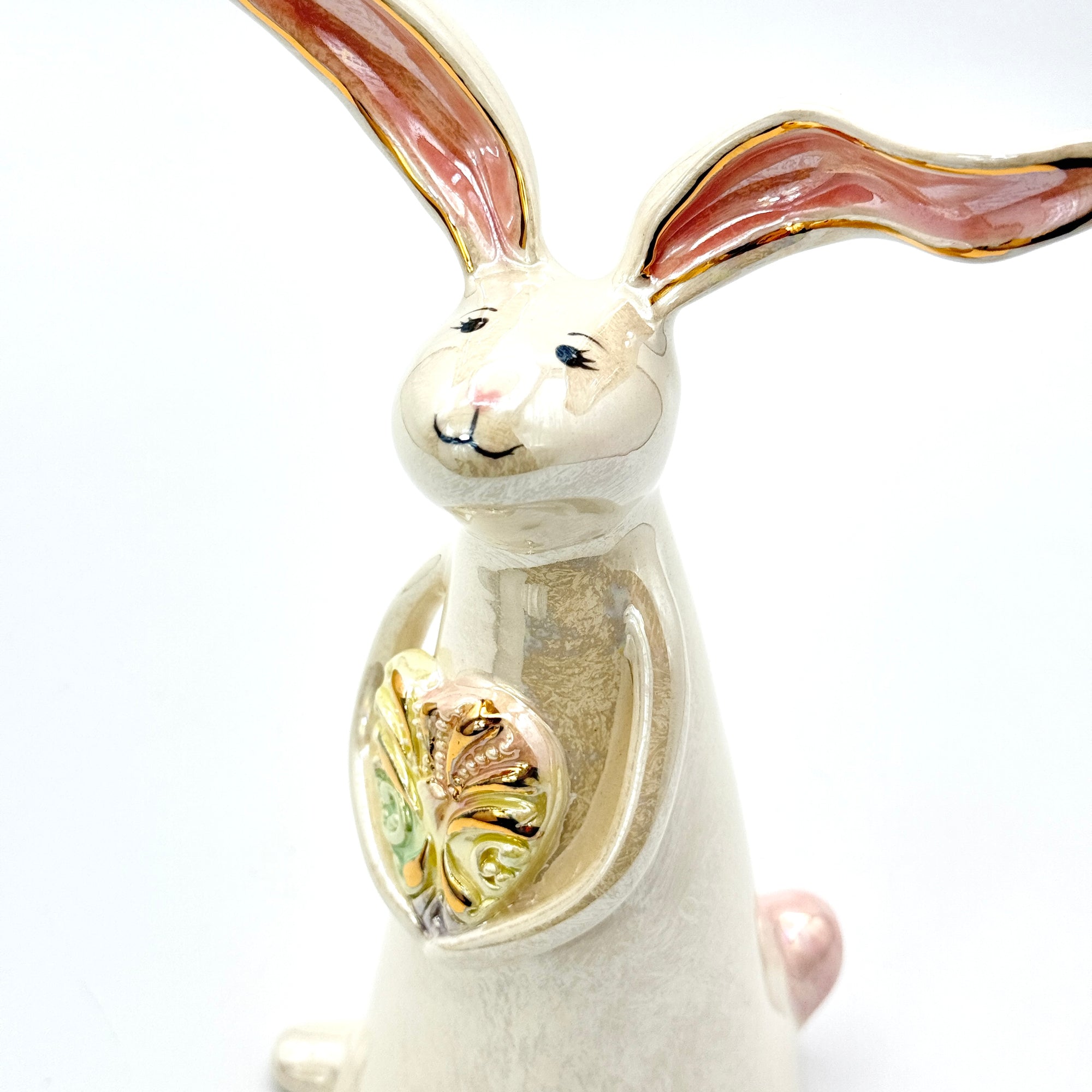 Hand-Sculpted Bunny with Yellow Heart — Fall Limited Edition #38