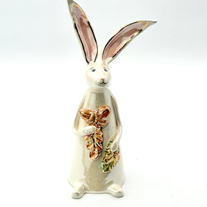 Hand-Sculpted Bunny with Acorns — Fall Limited Edition #40