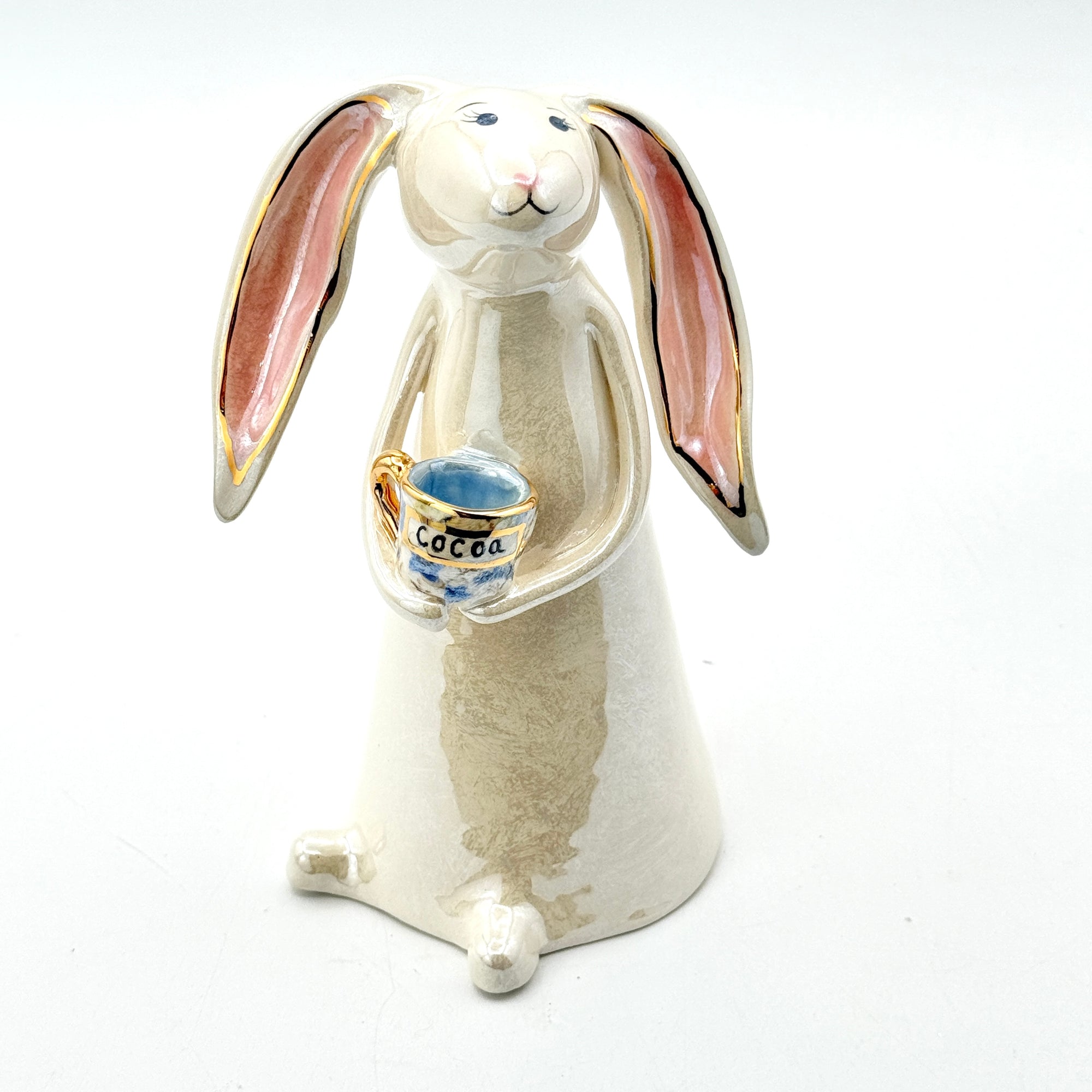 Hand-Sculpted Bunny with Mug — Fall Limited Edition #31