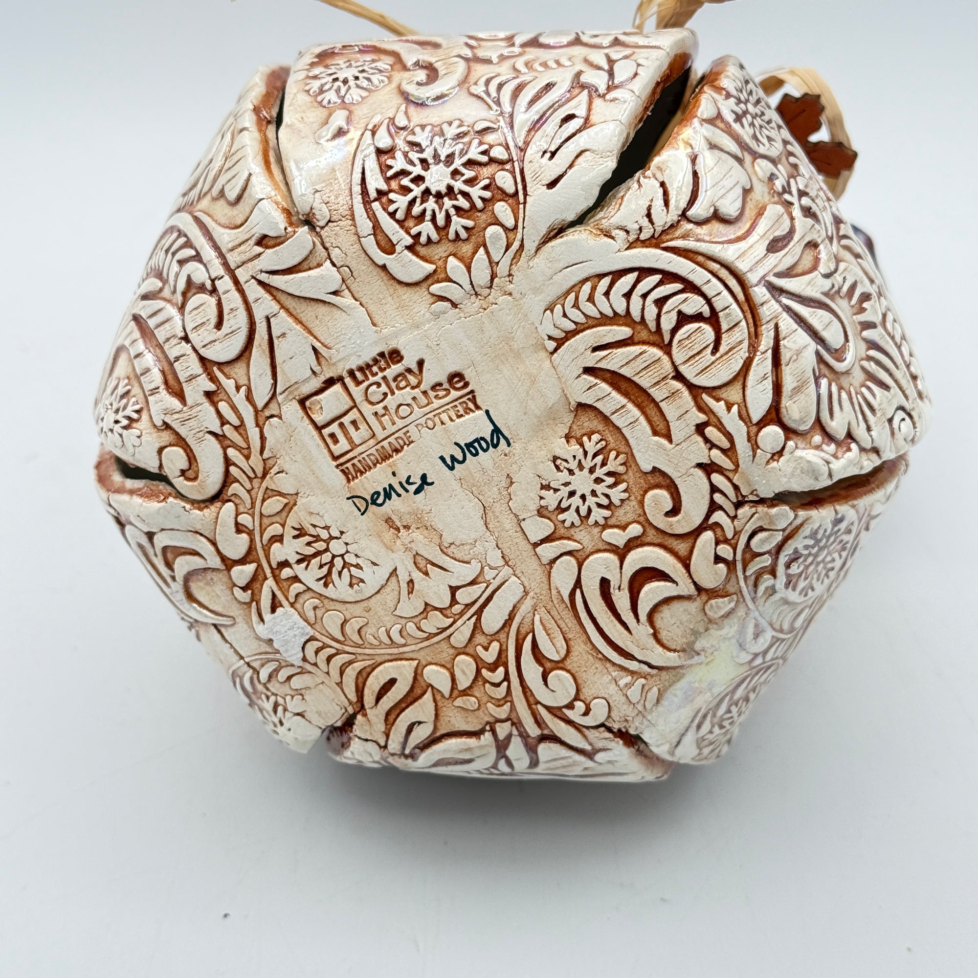 “Autumn Harvest” Scrollwork Pumpkin