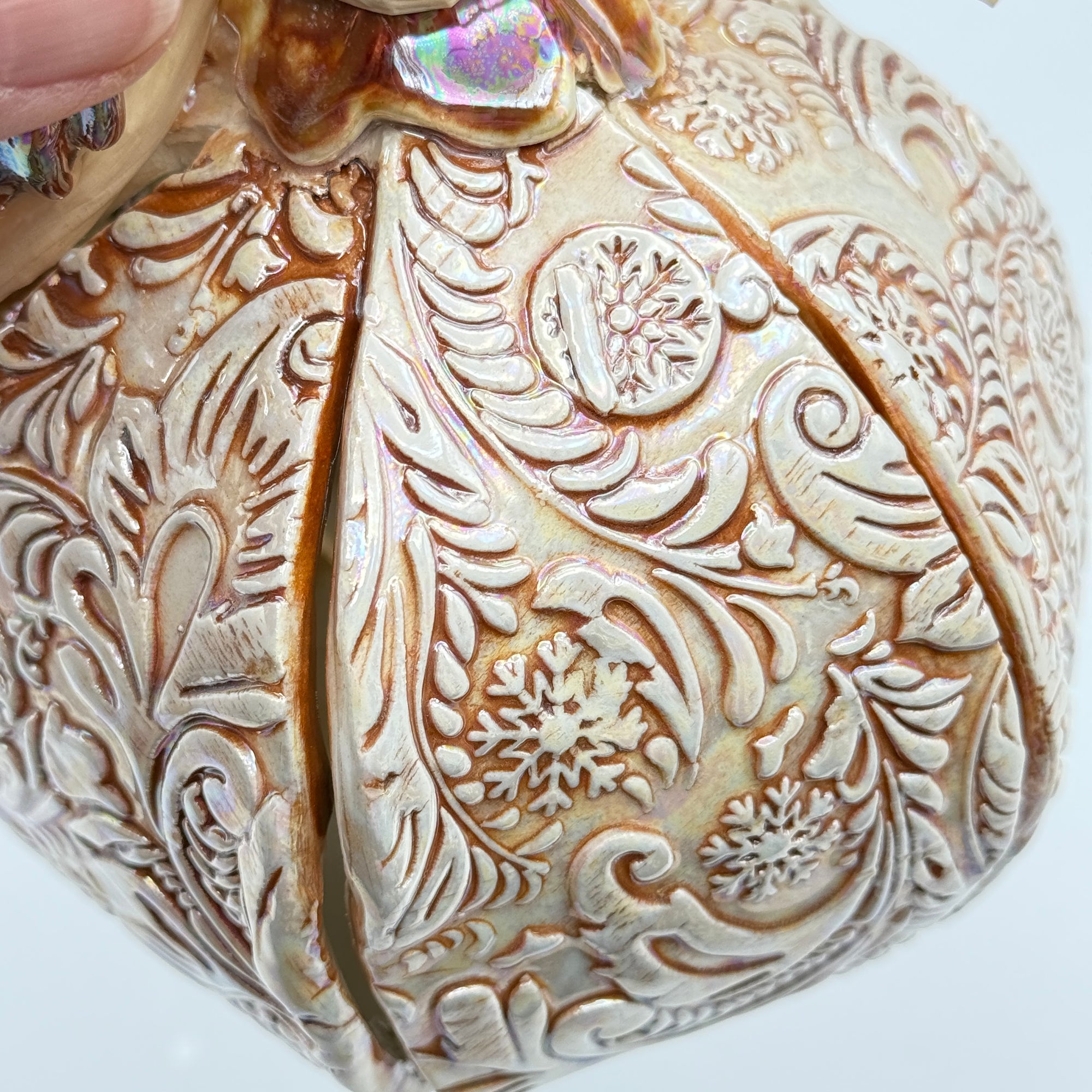 “Autumn Harvest” Scrollwork Pumpkin