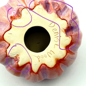 “Sunset Bloom” Stoneware Pumpkin