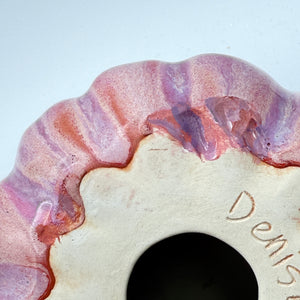 “Sunset Bloom” Stoneware Pumpkin
