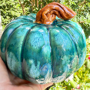 “Twilight Grove” Ceramic Pumpkin