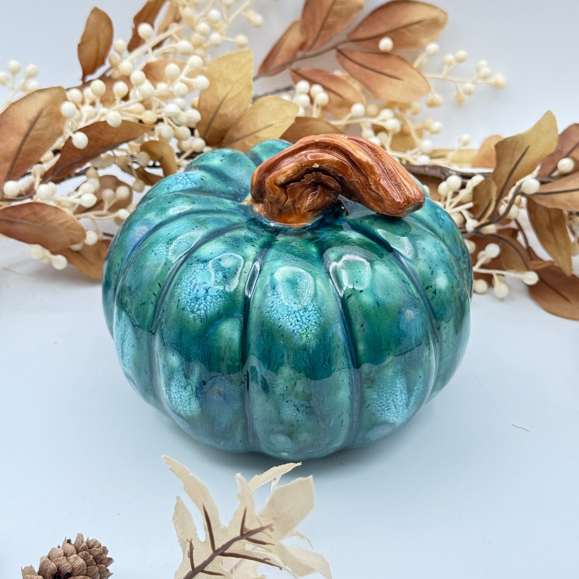 “Twilight Grove” Ceramic Pumpkin