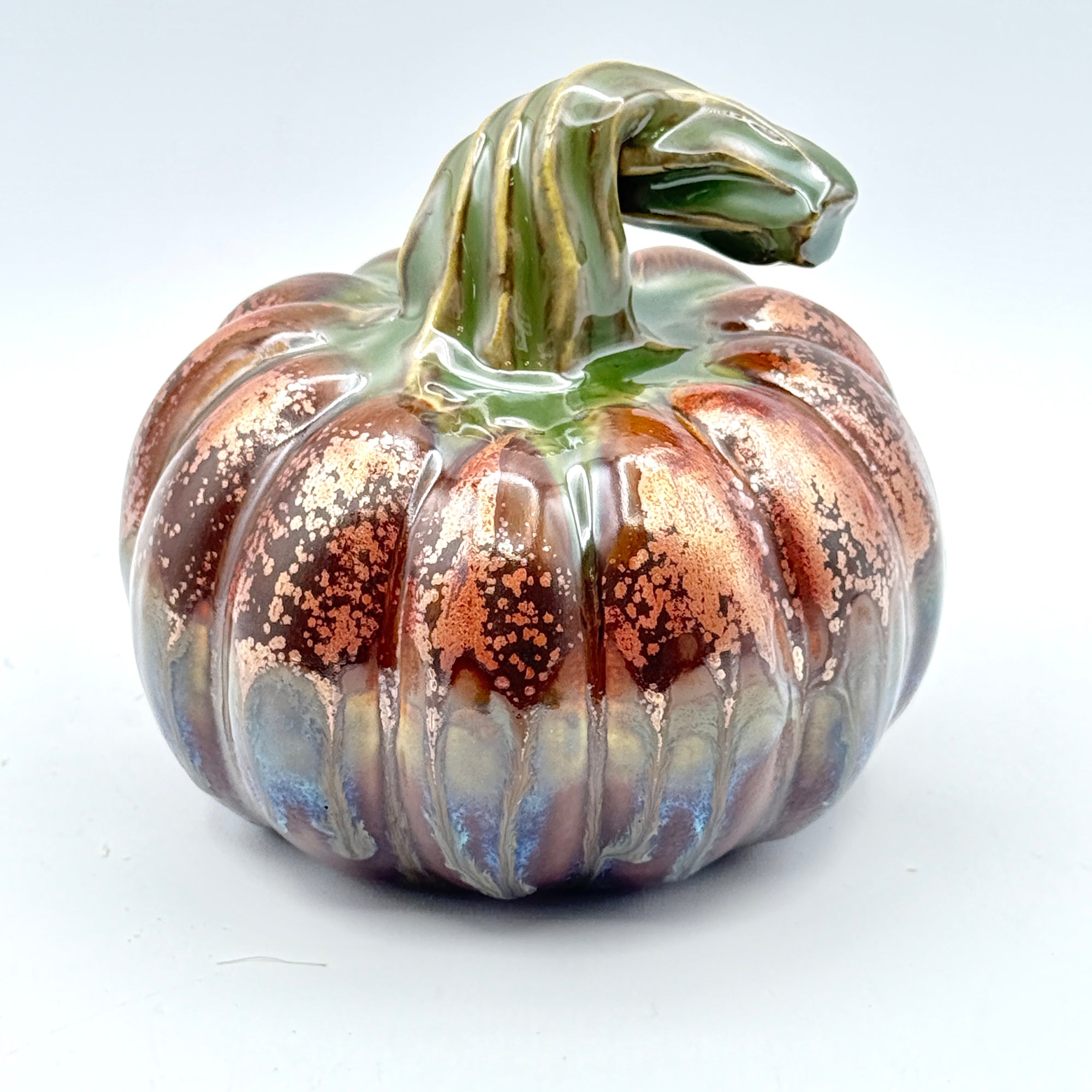 "Autumn Embers” Ceramic Pumpkin