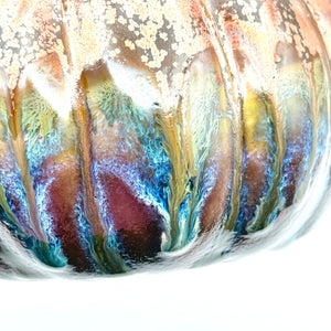 "Autumn Embers” Ceramic Pumpkin