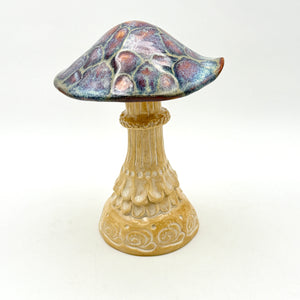Enchanted Forest Ceramic Mushroom Sculpture