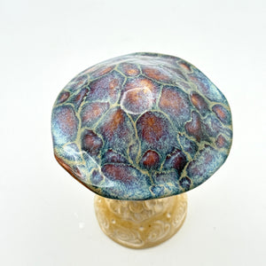 Enchanted Forest Ceramic Mushroom Sculpture