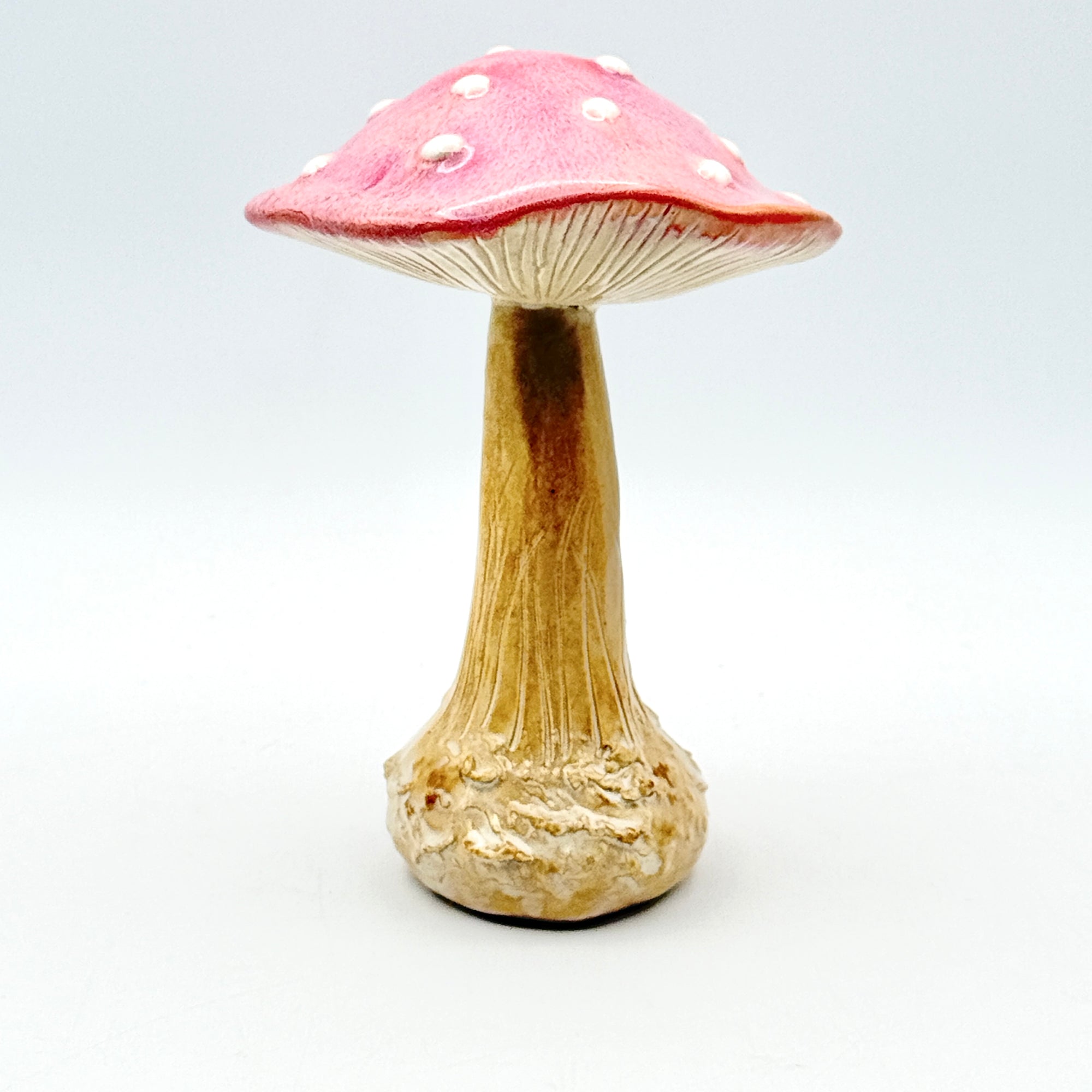 Fairytale Cap Mushroom – Handmade Ceramic Sculpture