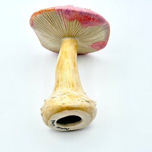 Fairytale Cap Mushroom – Handmade Ceramic Sculpture