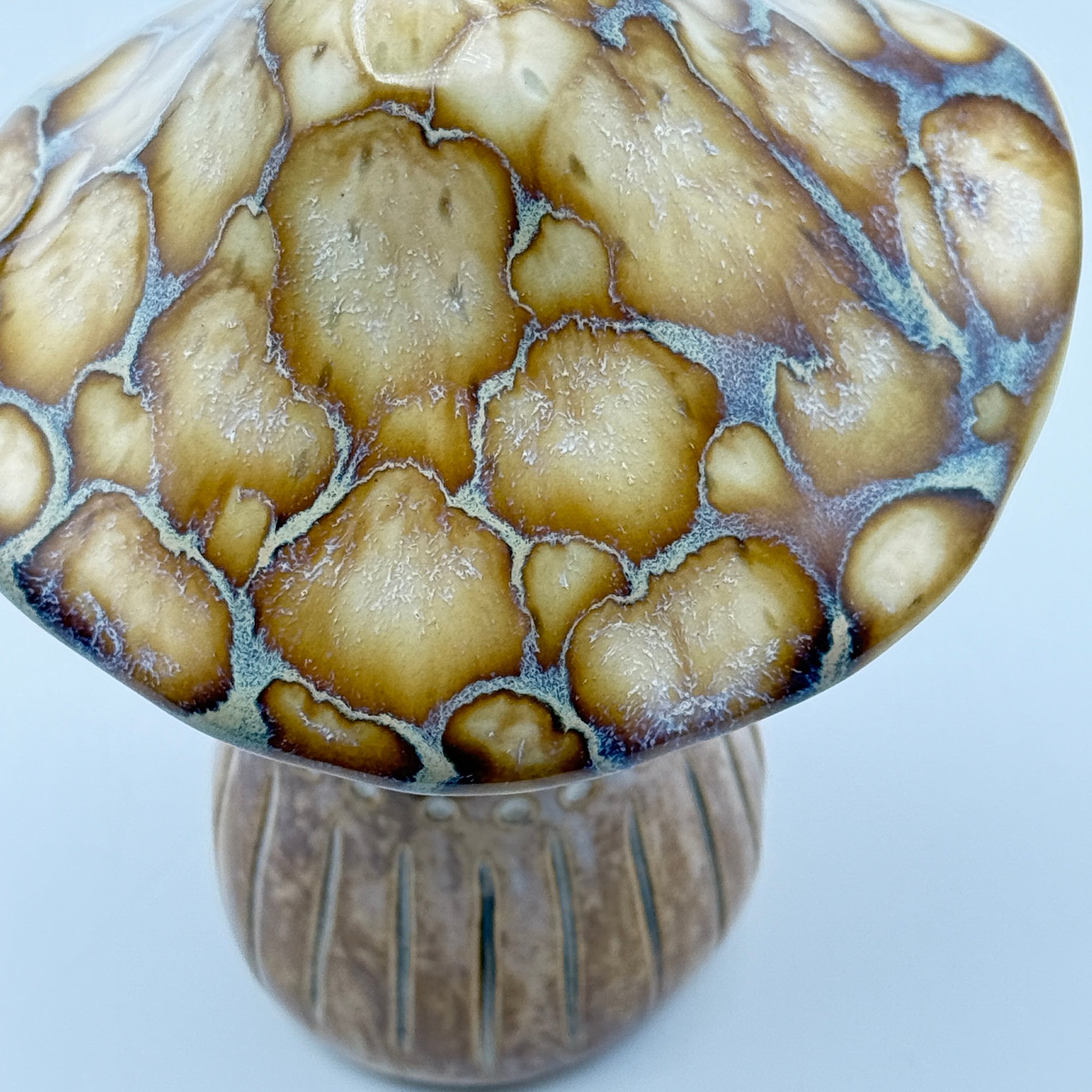 Autumn Cap – Stoneware Mushroom Sculpture