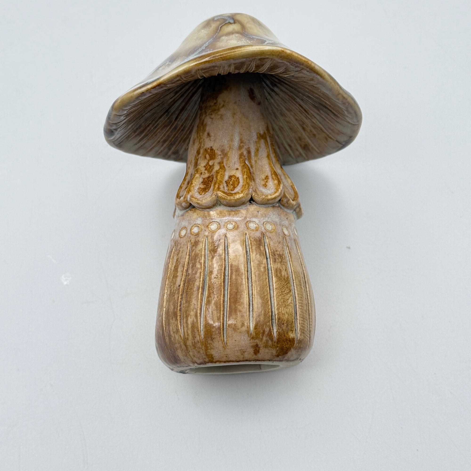 Autumn Cap – Stoneware Mushroom Sculpture