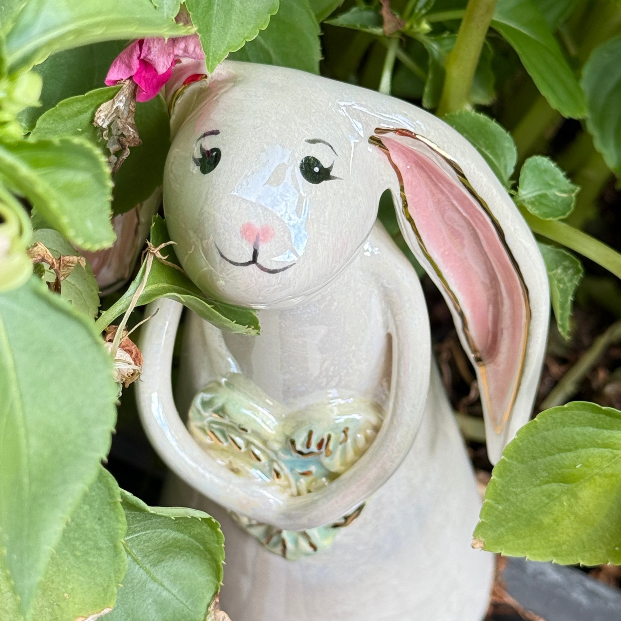 Hand-Sculpted Bunny with Yellow Heart — Fall Limited Edition #39
