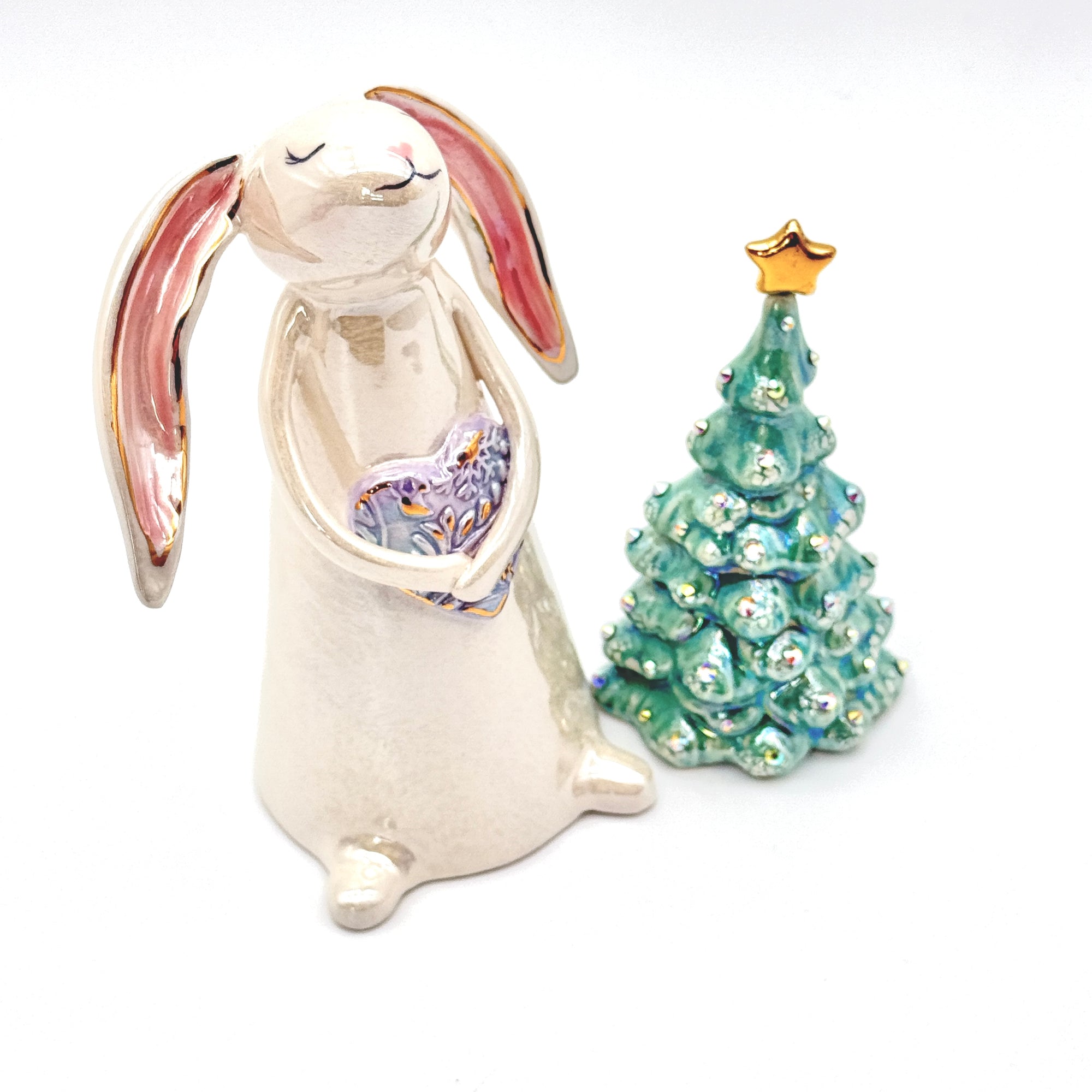 Bunny with Lavendar Heart —#43 Winter Limited Edition