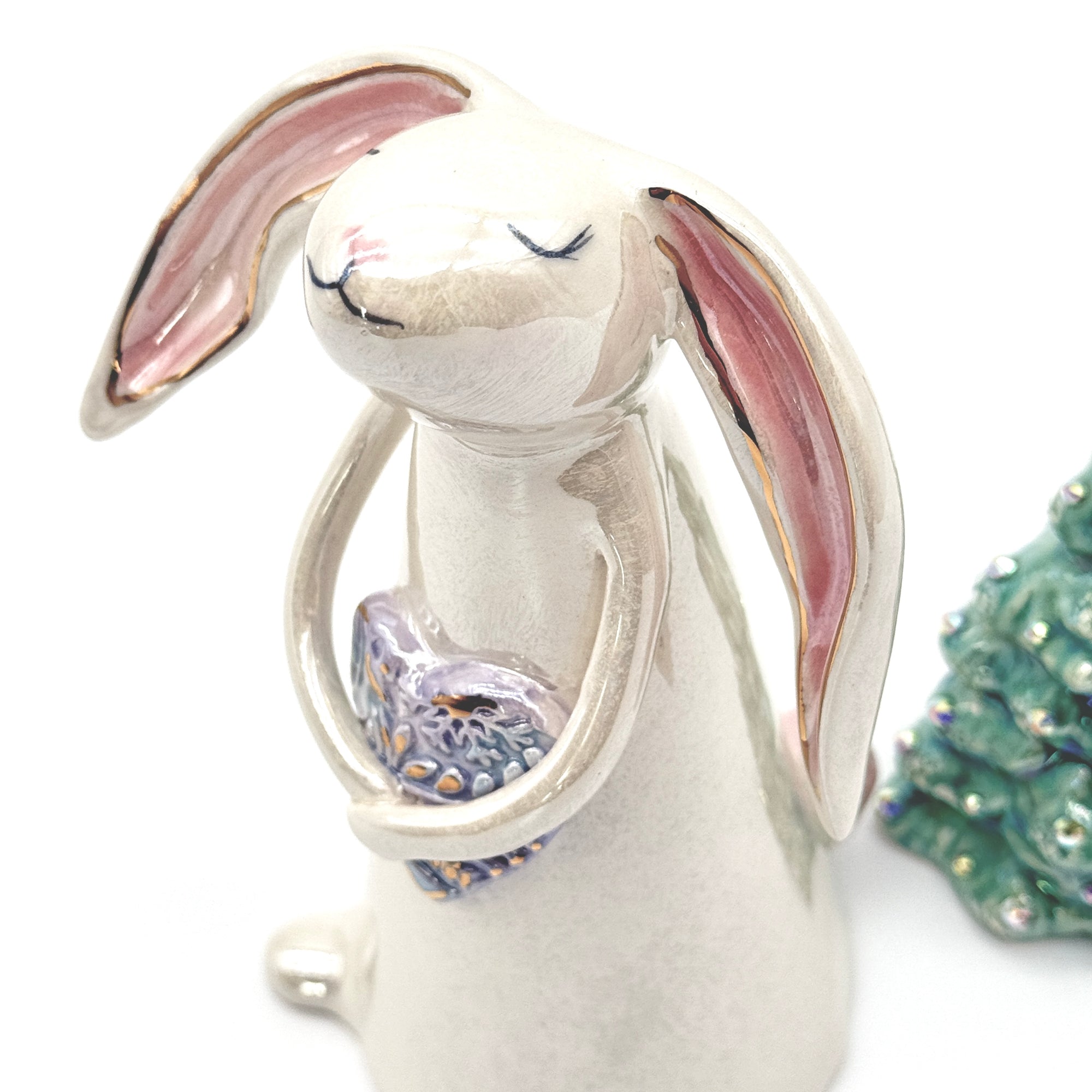 Bunny with Lavendar Heart —#43 Winter Limited Edition