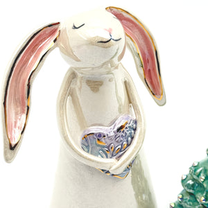 Bunny with Lavendar Heart —#43 Winter Limited Edition