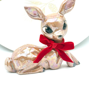 Brown Vintage-Style Deer Figurine