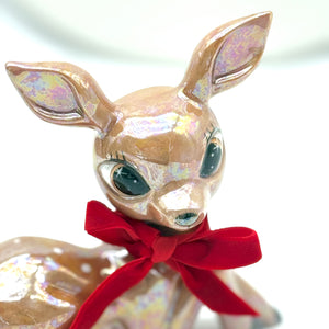Brown Vintage-Style Deer Figurine