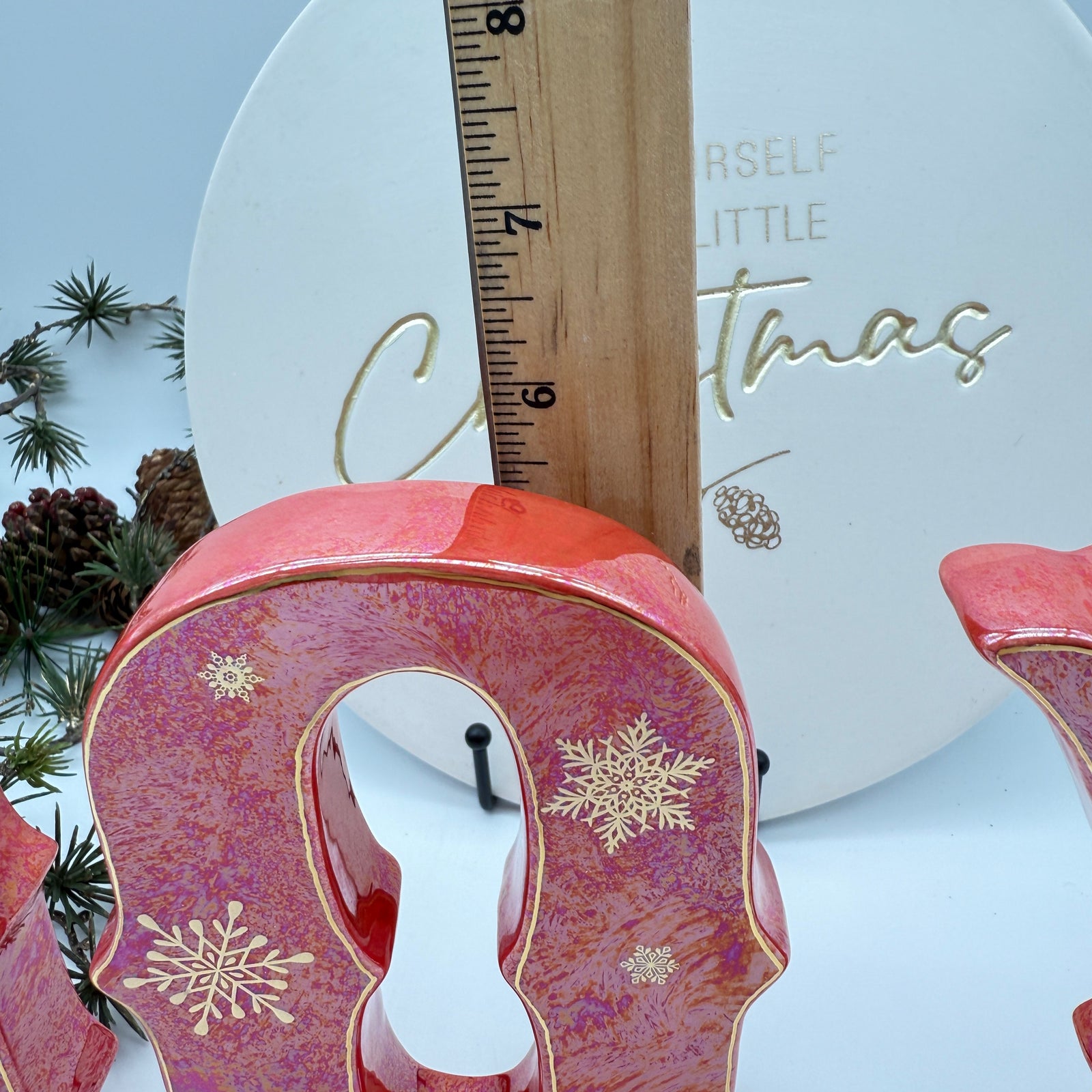 ‘JOY’ – A Sparkle of Christmas in Ruby and Gold