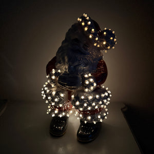 🎄 Hand-Cast Atlantic Winking Santa (14-inch)