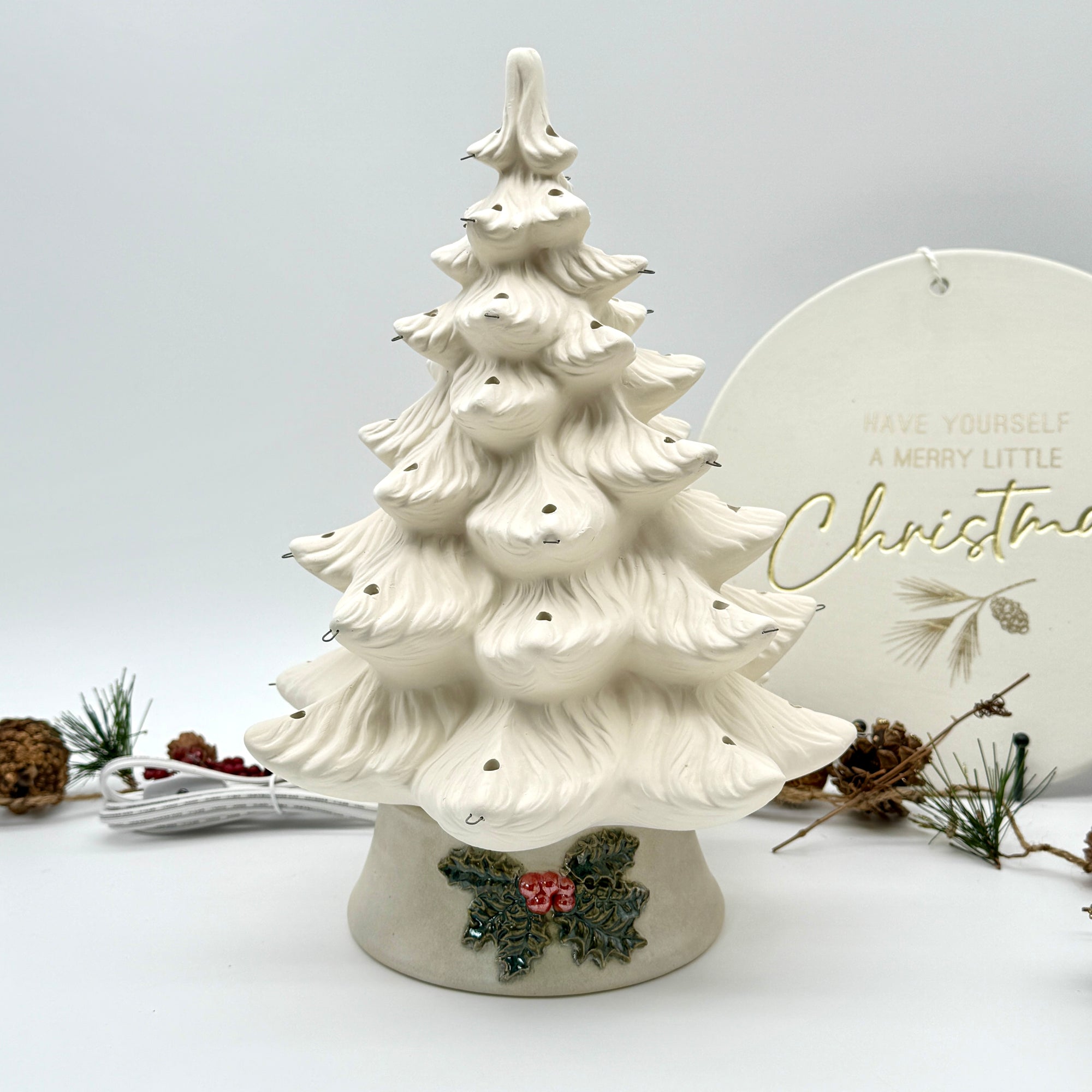 Holly Berry Light Base