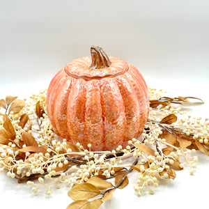 Only 2 Available - Ceramic Pumpkin Container – Autumn Spice