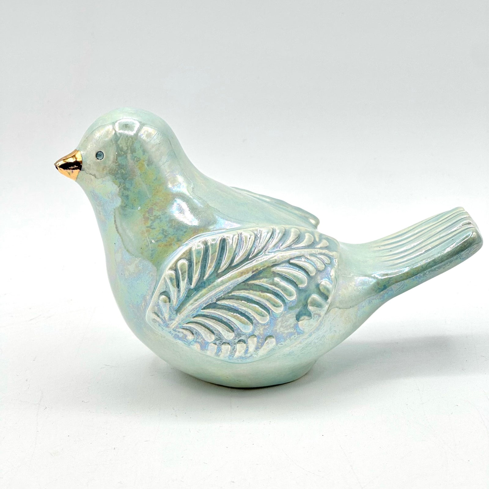 Hand-Crafted Ceramic Bird Figurine