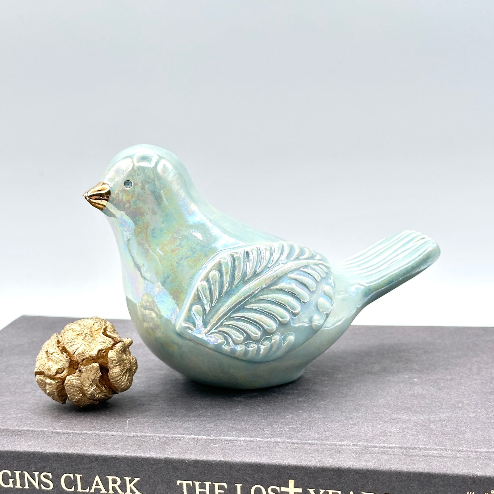 Hand-Crafted Ceramic Bird Figurine