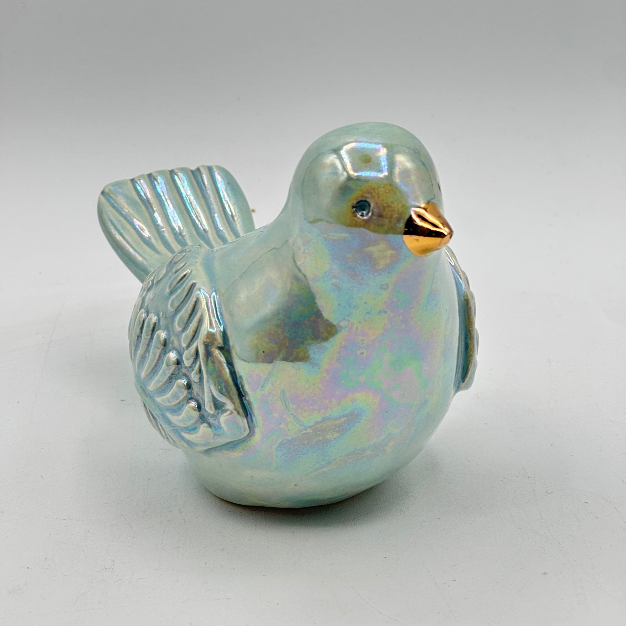 Hand-Crafted Ceramic Bird Figurine