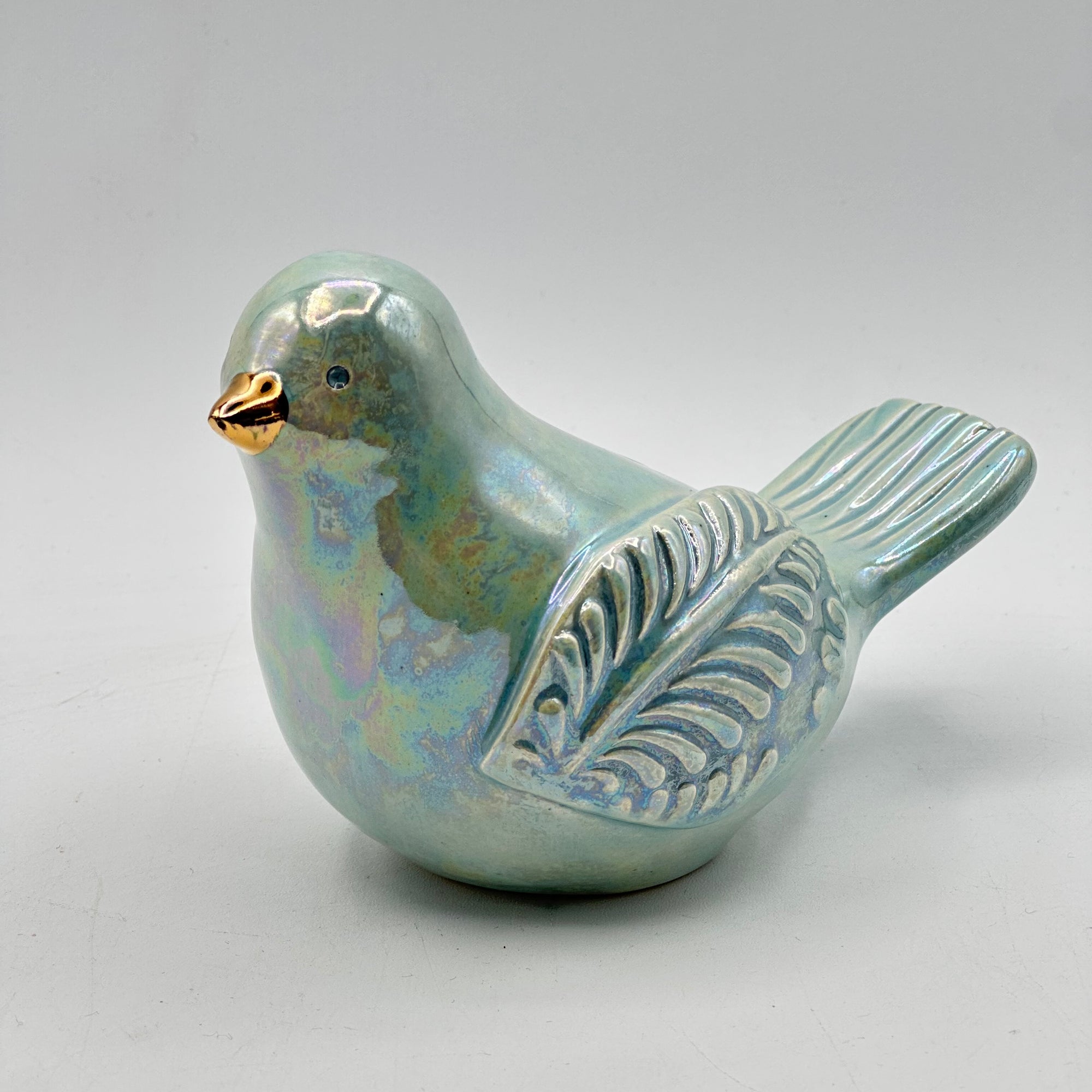 Hand-Crafted Ceramic Bird Figurine