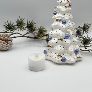 Pearl & Gold Ceramic Tree Luminary