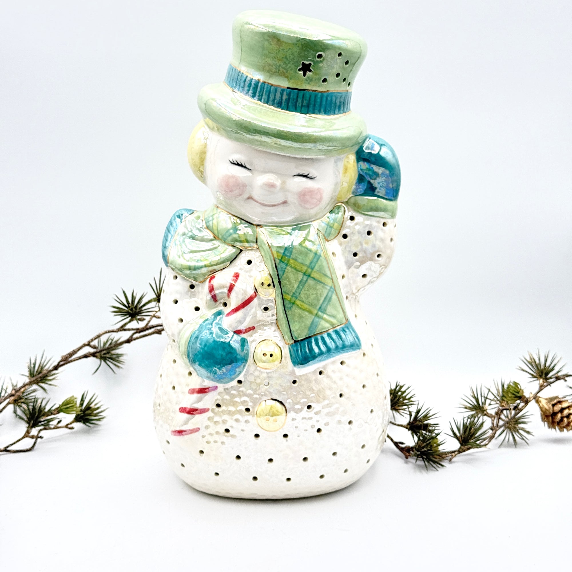 Vintage Sparkle Snowman