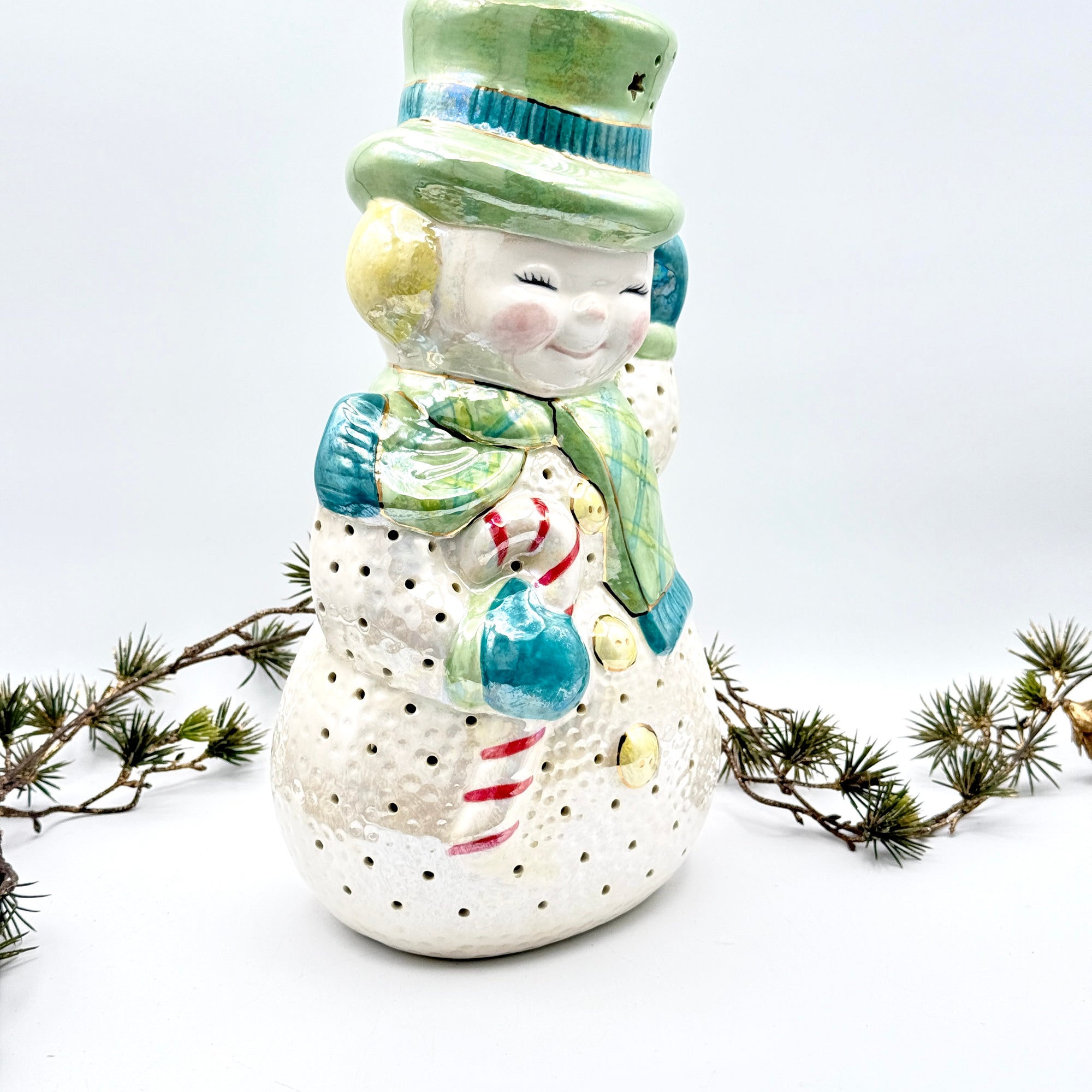 Vintage Sparkle Snowman