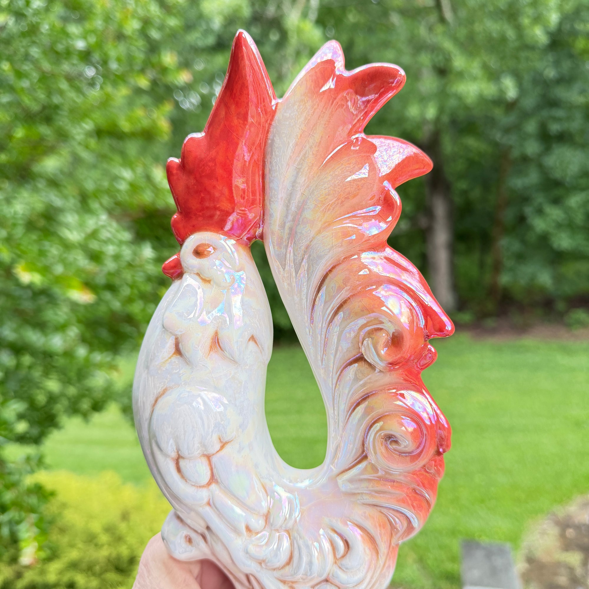 Mid-Century Style Ceramic Rooster