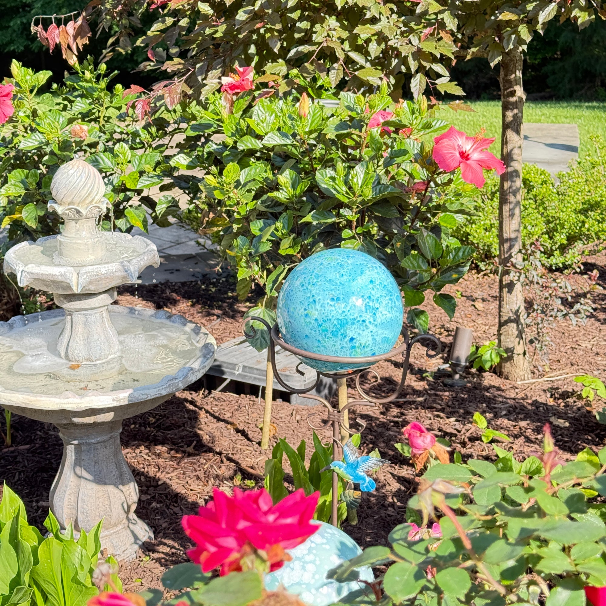 Handcrafted Ceramic Gazing Ball - Add a Sparkle to Your Space!