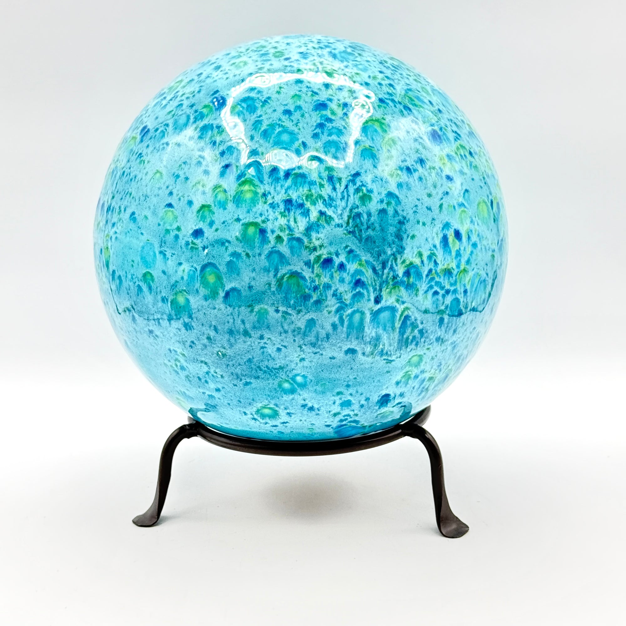Handcrafted Ceramic Gazing Ball - Add a Sparkle to Your Space!