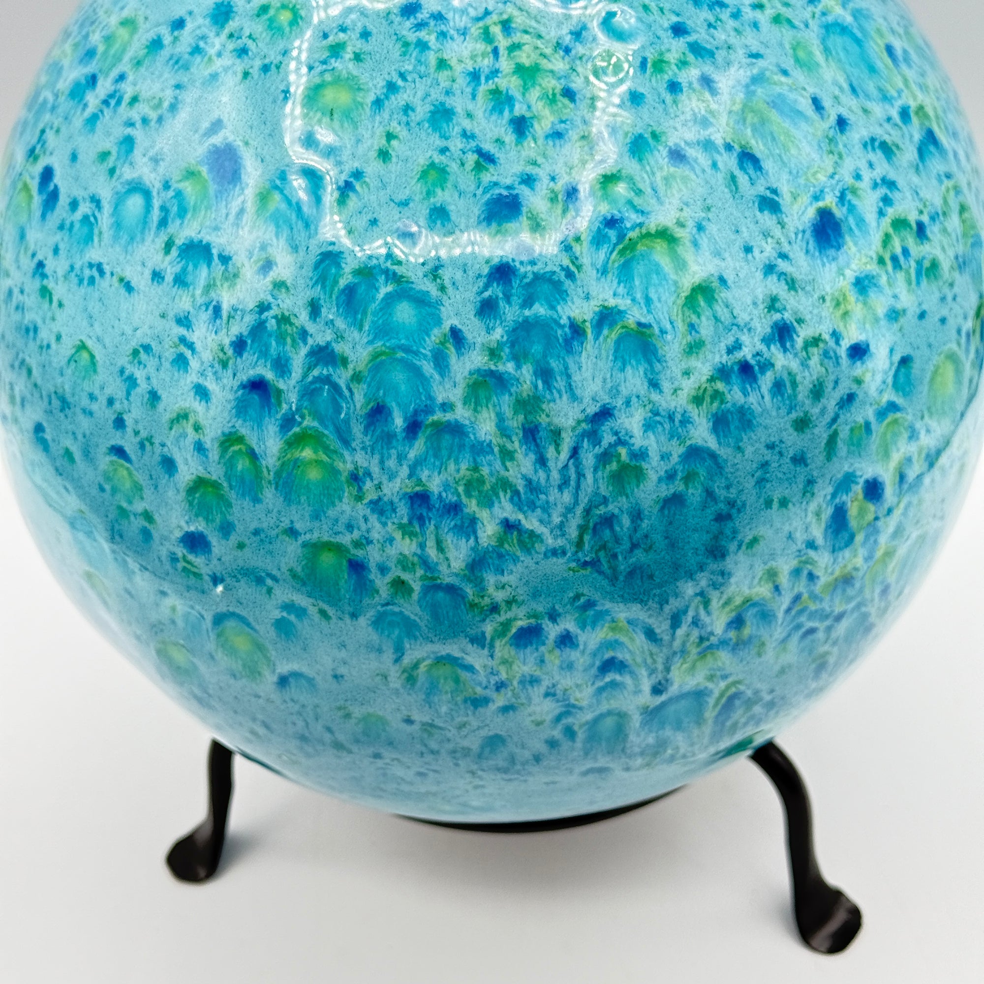Handcrafted Ceramic Gazing Ball - Add a Sparkle to Your Space!