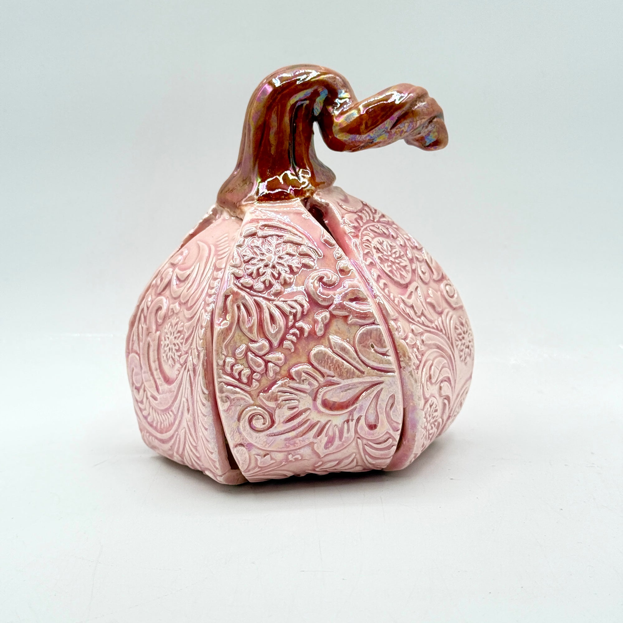 Blush Garden Pumpkin – Mother of Pearl Finish