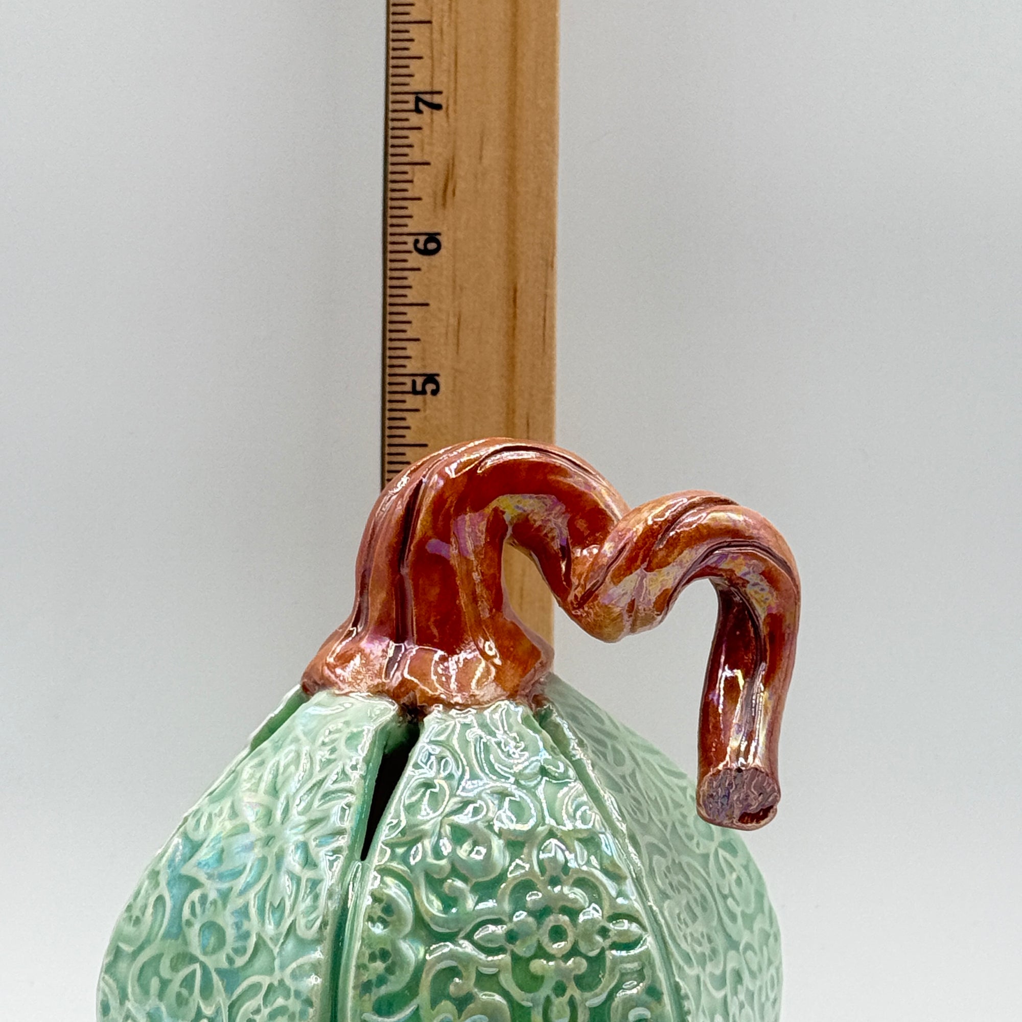 Sage Bloom Pumpkin – Mother of Pearl Finish