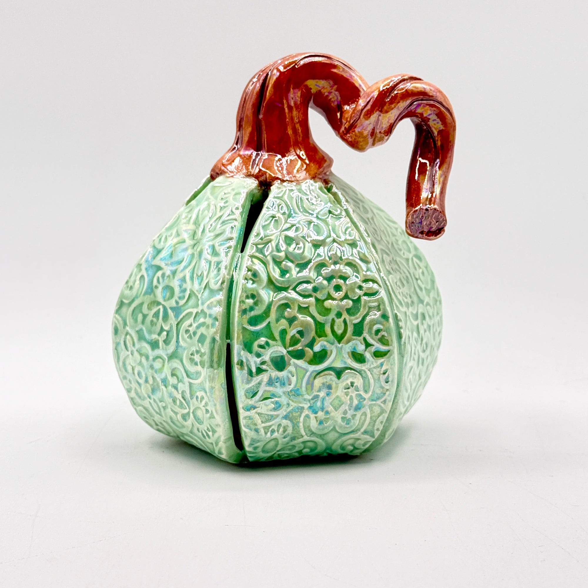 Sage Bloom Pumpkin – Mother of Pearl Finish