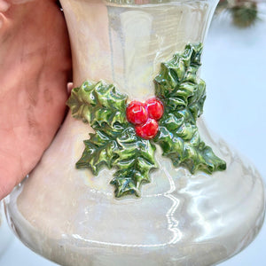 Holly Berry Candle Holder