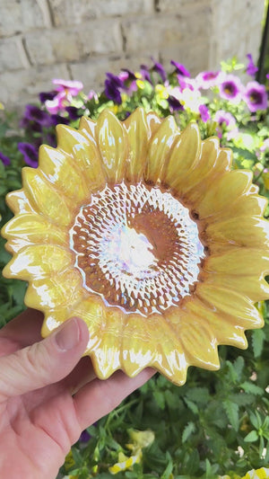 Golden Sunflower Dish